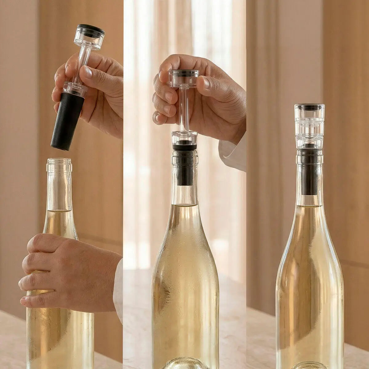 Set de Accesorios para Vino 7 Piezas — Enfriar, Airear y Conservar como un Sommelier