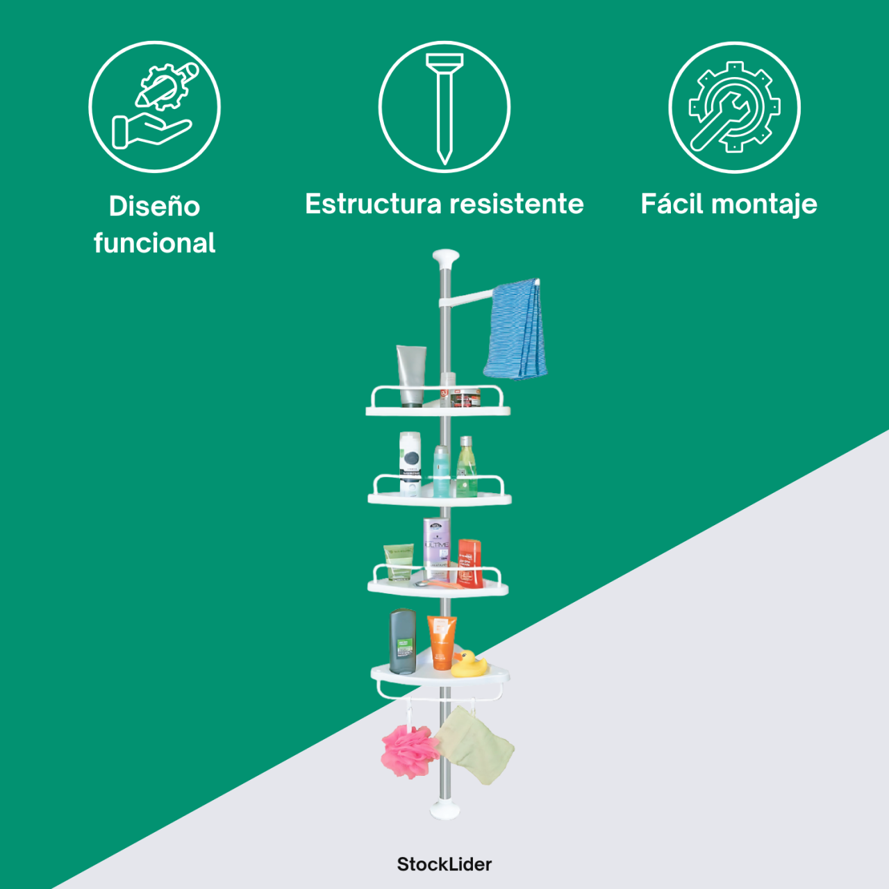 ESTANTERÍA EXTENSIBLE PARA BAÑO